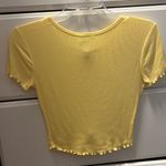 Tilly's  size small yellow ribbed shirt Photo 2
