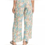 Roxy  Midnight Avenue Blue Floral‎ Print Boho Wide Leg Pull On Pants Size XS Photo 3