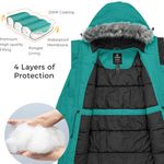 Women's Hooded Winter Coat Waterproof Warm Long Puffer Jacket Parka Photo 2