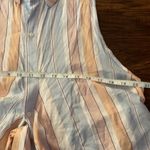 Free People Sleeveless Button Down Shirt Mackenzie Wrap Striped Multicol… Photo 7