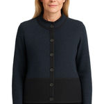 Karl Lagerfeld  Paris size M blue black sweater cardigan wool blend Photo 0