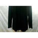 Susan Graver Top Black V-Neck Size Large Photo 3