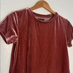 Abercrombie & Fitch Velvet Top Rust Mauve Holiday Christmas Casual XS Photo 1