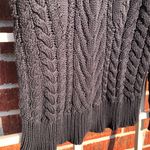 ZARA  Knit Turtleneck Sweater Cable Knit Black Small Photo 2