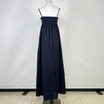 Farm Rio NWOT  Linen Blend Black Sleeveless Maxi Dress Size L Photo 5