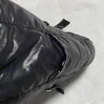 Large Black Puffer Nylon Padded Tote Handbag Photo 7
