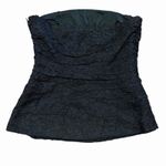 Luna VTG  Womens 10 Black Lace Bustier Top 90s Goth Whimsigoth Coquette Strapless Photo 2