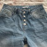 Miss Look  Y2K light wash blue button fly high rise bootcut jeans, size S Western Photo 4