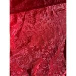 Victoria's Secret 90s VTG Red Floral Lace Trim Chemise Cami Slip Nighty Photo 6