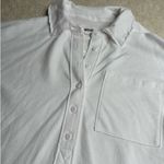 Aerie : White Collared Oversized Sweatshirt Photo 5