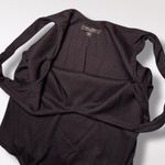 Willow Black Ribbed Knit Bodysuit V Photo 8