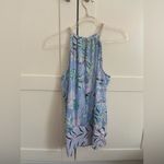 Lilly Pulitzer Bowen halter top in the "Blue Peri Lapis Lantern" print size xs Photo 1