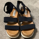 Steve Madden  Black Platform Bandi Sandals Size 7 Photo 0