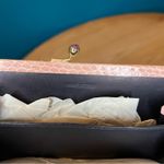 Vintage Judith Leiber Snakeskin Clutch Long Wallet Pale Pink 1980s Photo 5