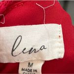 Lena Red Lace Bodycon Dress ruched cocktail party sleeveless sexy Size M Photo 9