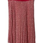 Vince Camuto Women's Red and Pinn Pleated Skirt Size XXL Photo 0