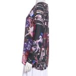 Clover Canyon floral georgette blouse women's medium round neck long sleeve top Photo 4