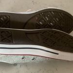Converse all star silver glitter bedazzled low top sneakers lace up shoe junior Photo 4