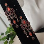 Vintage Vibes Red Burgandy Chandelier Earrings Photo 2