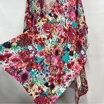 Umgee S/M cottagecore Floral Boho Kimono Beach Swim Cover-Up FLAWED oversized Photo 4