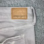 American Eagle Super Stretch X Jeans Women 16 Long High Rise Distressed Gray Size 10 Photo 12