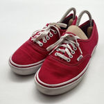 Vans  Red Authentic Style Red Lace Up‎ Shoes - Size Men 7.5/Womens 9 Photo 0