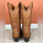 Lucchese Soft leather Brown Orange Woman’s Western Boots Size 7 1/2 Retails $800 Photo 11