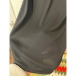 DKNY  Classic Black Sheer Long Sleeve Rushed Sheath dress  Size Medium Photo 7