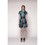 Proenza Schouler $3500  Leather-trimmed bouclé-jacquard dress. Sz 2 Photo 7