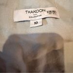 Thakoon Mint Green Romper Women’s Size 10 Linen Blend Tie Front Elastic Waist Photo 5