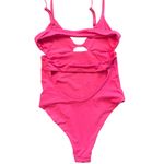 Tavik swim Tavik Adrian Moderate One Piece Swimsuit Sz S With Cut Outs Fuchsia Pink Plunge Photo 3