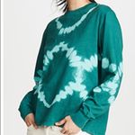 Proenza Schouler  White Label Tie Dye T-Shirt in Emerald/ Mint Bleach Diamond Photo 1