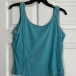 Teal Sleeveless Tank Top Blue Size L Photo 0