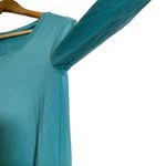 Free Fly Women's Long Sleeve Bamboo Crew Neck Top Teal Green Medium Photo 3