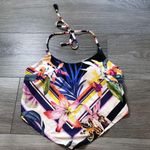 Trina Turk  Handkerchief Halter Top Tankini Multicolor Floral Womens Size Small Photo 1