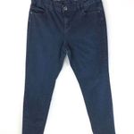 Simply Vera Wang Womens Skinny Jeans Mid Rise Stretch Pockets Dark Wash Denim 8 Blue Photo 0