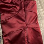 The Limited Elegant Burgundy Satin Dress Photo 7