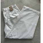 Madewell  The Harlow Wide Leg Baggy Straight Jeans in Natural White Size 32 Photo 7