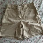 Faded Glory  Vintage high waisted khaki mom denim cargo style shorts size 6 Photo 1