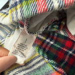 Aerie  Shorts Size L White Multi-color Plaid‎ Photo 3