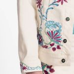 Johnny Was Cream THE CLASSIC DENIM JACKET Lelana NWT Photo 5