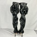 Gianni Bini Delilah Black Boots Sz 6.5 Bow Back Stretch Over-the-Knee New Photo 5