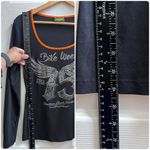 Biker Clothing *Imperfection* Bling 2016 Bike Week Scoop Neck Top Size Large Black Photo 7
