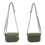 Army Green Vegan Leather Mini Crossbody Bag NWT Photo 1