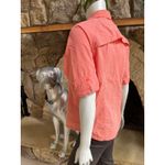 REI Orange Button Down Short Sleeve Hiking Shirt Women's Size Large Photo 2