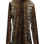 Small Animal Print Long Sleeve Body Con Dress Photo 3