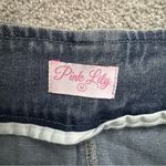 Pink Lily MY TIME TO SHINE MEDIUM WASH SIDE SLIT DENIM SKIRT Medium NWOT Photo 3
