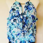 Bisou Bisou  floral blouson halter dress size 12 Photo 2