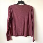 joe's jeans Joe’s Jeans Twist Neck Long‎ Sleeve Top Vineyard Wine Red L Photo 5
