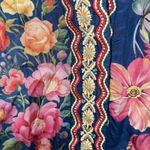 Johnny Was STALLION YENA KIMONO Reversible Silk Colorful Floral Beaded Medium Photo 13